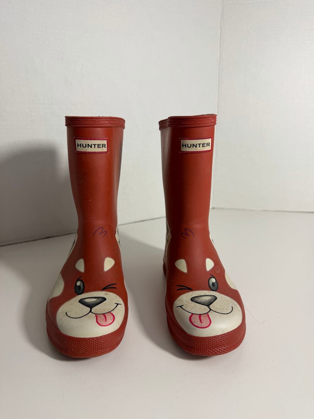 Hunter Kids Red Panda Rain Boots Size 12 Unisex